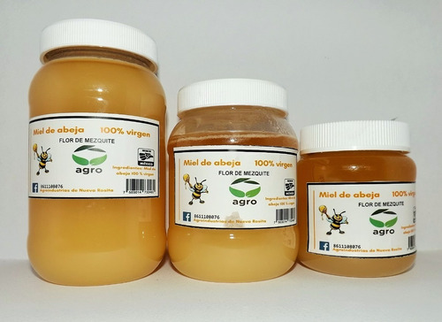 Miel De Abeja 100%  Mezquite  750gr (1 Pieza)