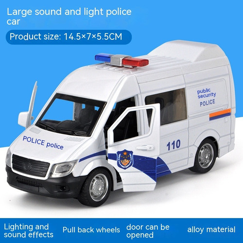Modelo De Ambulancia De Aleación Ligera Y De Sonido Para Niñ