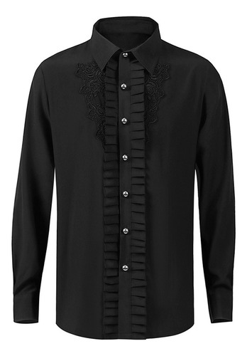 Camiseta Plisada Para Hombre, Disfraz Medieval, Atuendo Escé