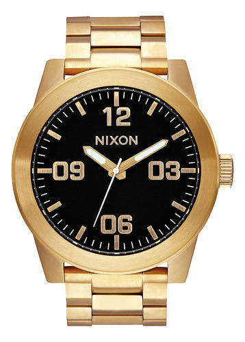 Nixon Reloj De Acero Inoxidable Corporal Para Hombres, Talla