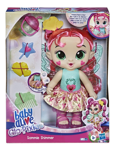 Baby Alive Glo Pixies Sammie Shimmer Luz Y Sonido Hasbro