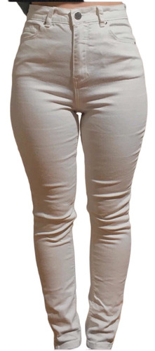 Pantalón Indian Skinny Mujer Jean Blanco