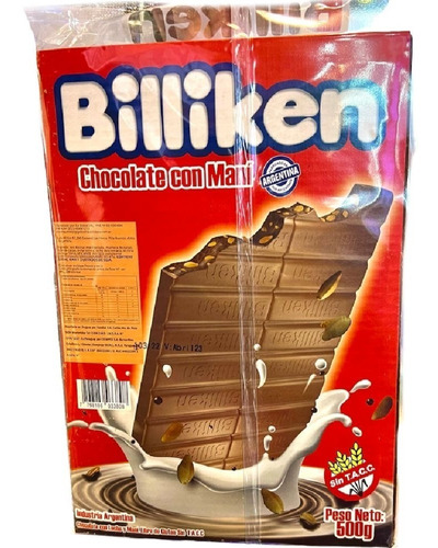 Chocolate Billiken Mani 1/2kilo S/tacc Barata La Golosineria