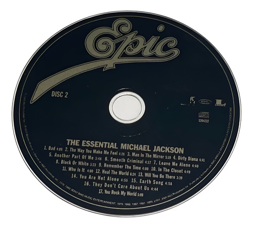Michael Jackson - The Essential (cd Doble, 2005) Estándar (Usado)