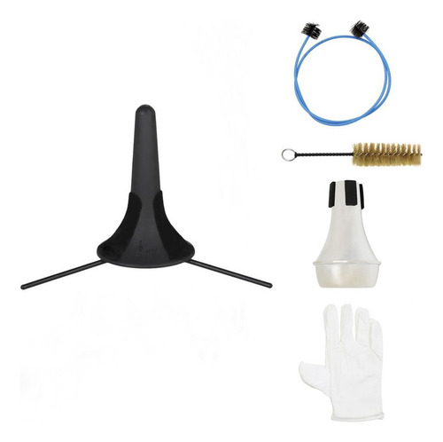 Kit De Mantenimiento De Trompeta 6 En 1 Soporte De Trompeta