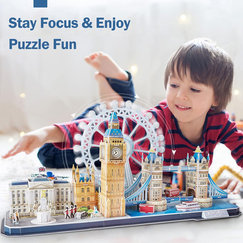 Rompecabezas 3d Para Niños De 8 A 12 A 14 Años, London Arts