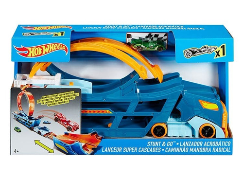 Juguete Hot Wheels Lanzador Stunt And Go Envío Gratis 4+