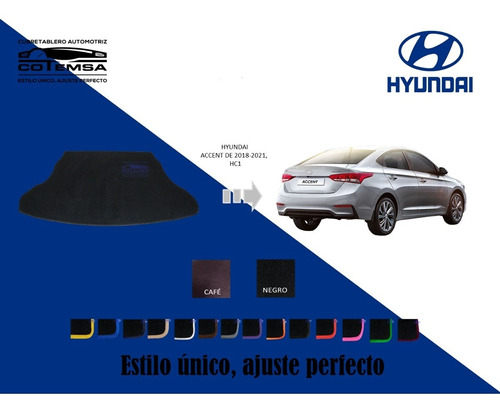 Cubre Cajuela Aut. (color) Hyundai Accent 2018 A 2021, Hyc1