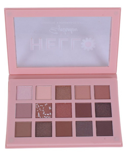 Febble Paleta De Sombras Para Ojos. 15 Tonos Nude Matte Y Sa