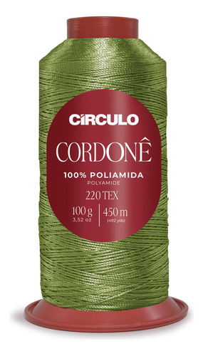 Fio Cordonê Circulo 100g 450mts Cor 723 Samambaia