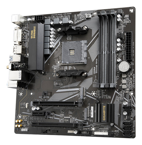 Tarjeta Madre Gigabyte B550m Ds3h Ac Am4 4x Ddr4 2x M.2 Pcie