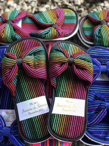 Pantuflas Mexicanas Colores Recuerdos Para Boda Xv
