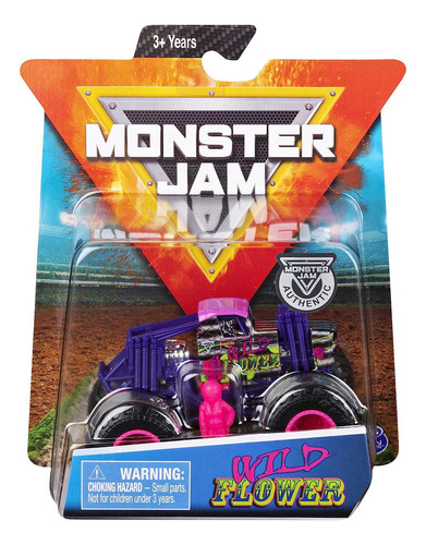 Monster Jam Escala 1:64 Diecast Wild Flower - Sunny 2025