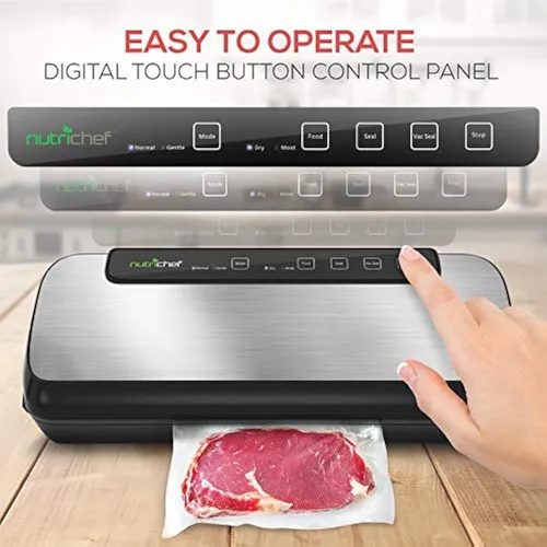 Selladora Al Vacío Nutrichef Pkvs 12 Acero Inoxidable