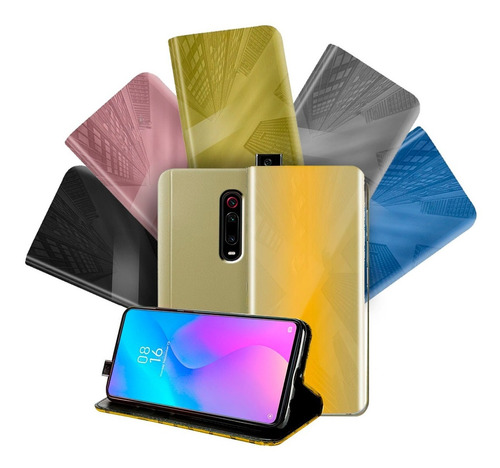 Funda Flip Cover Xiaomi Mi 9t M1903f10g Cartera Espejo