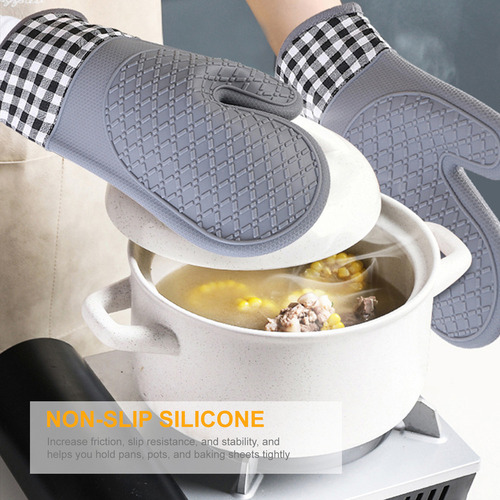 A Guantes Térmicos Y Pinzas De Mano Para Horno, Silicona Gs