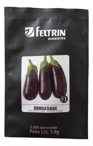 Semilla hibrida berenjena classic 1.000 semillas feltrin