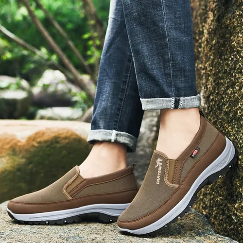 Mocasines Cómodos De Cuña Suela Blanda Hombre Tallas Grandes