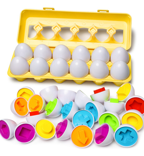 Juguete De Gráficos Huevos De Colores Juego Didáctico Niños