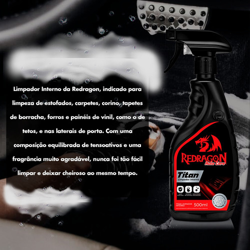 Kit Limpeza Automotiva Lavagem A Seco Profissional Redragon