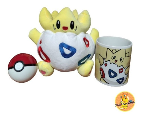 Togepi Pokémon Peluche Más Tazón Y Pokebola Promoción 