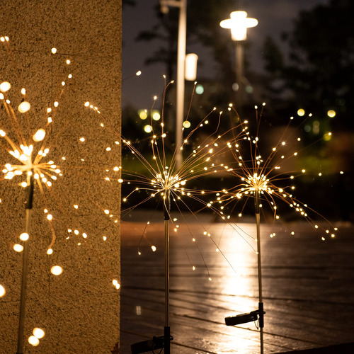 Mafiti Luces Solares De Jardn Al Aire Libre, Paquete De 2 Un