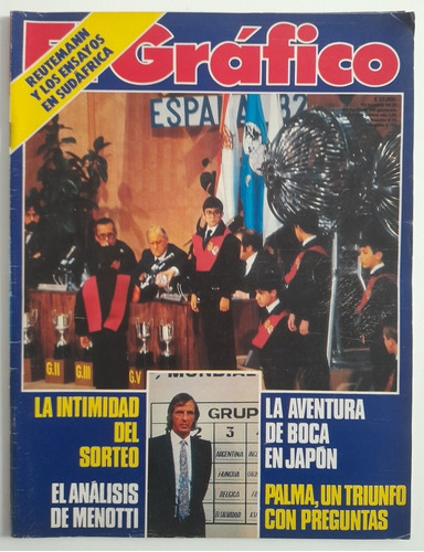 Revista El Grafico 3250 - Sorteo Mundial España 1982 Fs