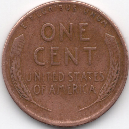 1953 S (1) Lincoln Cent Xf Moneda Penny Cobre 1c Dolar Usa $ (Usado)