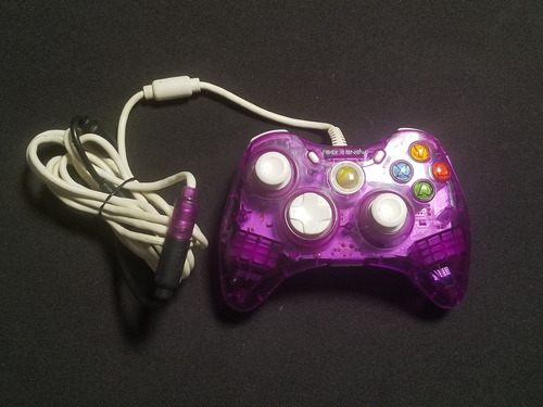 Control Xbox 360 Alámbrico Genérico Morado