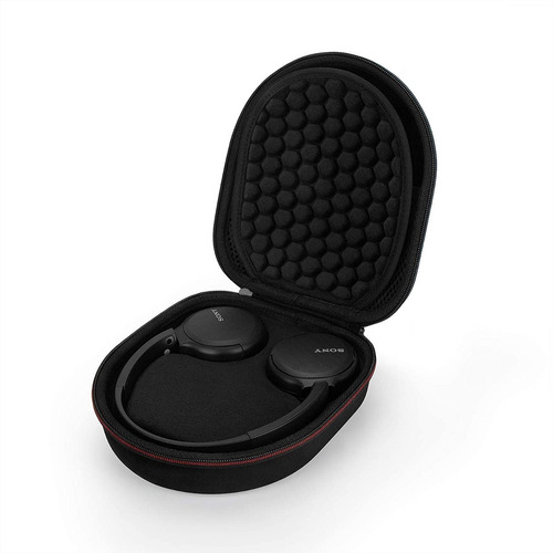Black Estuche Funda para Sony WH-CH510 Auriculares Inalámbricos Bluetooth de Diadema,Caja Cubrir Protectora de para Bolsa Bolso de Transporte de Viaje EVA Caso