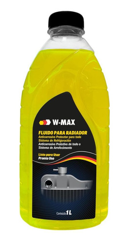 Fluido Para Radiador Aditivo Amarelo W Max 1 Litro Wurth