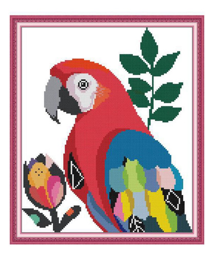 Kit De De Loro Preimpreso Para Adultos Niños 14ct 2 Hebras