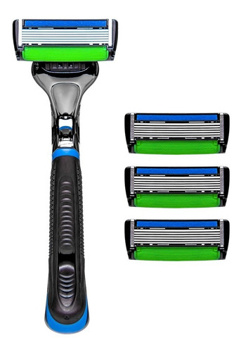 Aparelho Barbeador + 4 Recargas The Razor 6 Dr. Jones