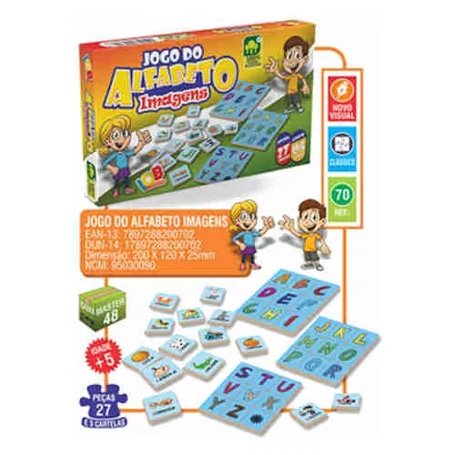 Kit Com 10 Jogos Educativos (jogo Memória, Alfabeto, Dominó