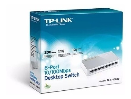 Switch Tplink Red Internet 8 Puertos Tl-sf1008d 10/100mbps