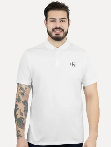 Polo Calvin Klein Jeans Piquet Regular Light Re Issue Branca