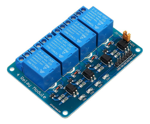 Módulo Rele De 4 Canales Optoacoplados