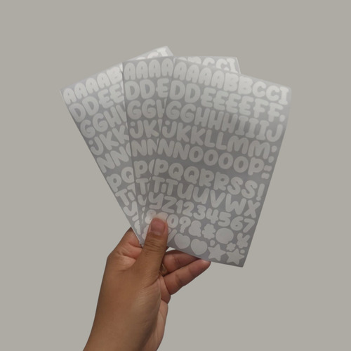 Sticker Calcomanias Letras Numeros Colores Vinilo Pegatinas