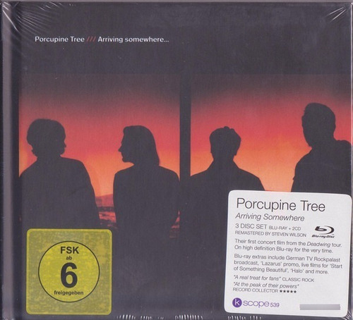 Porcupine Tree Arriving Somewhere ( 2 Cd + Blu Ray Digibook 