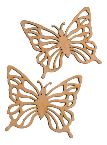 Pack 10 Mariposas Caladas De Fibrofacil  10cm - Decoración 