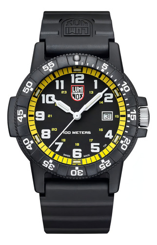 Reloj Analógico Hombre Luminox Sea Leather back Negro