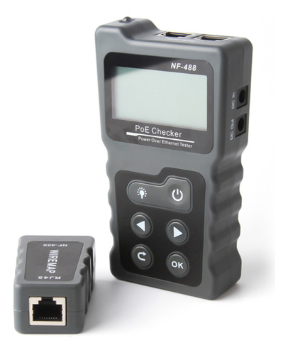 Comprobador De Cables De Red Lcd Multifuncional Poe Checker