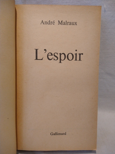 L'espoir - A. Malraux - Folio - B (Usado)