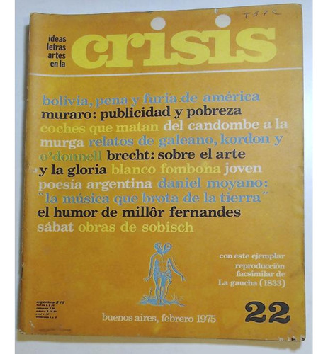 Revista Crisis Ideas Letras Y Artes 22 Fecha Febrero 1975