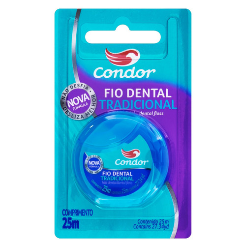 Fio dental sabor tradicional 25 m