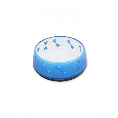 Imagen 1 de 4 de Comedero Para Perro Antiresbalante Color Azul S 270 Ml