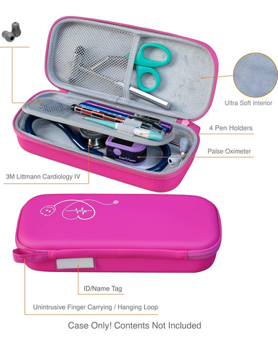 Estuche Butterfox Con Divisor, Ranura Para Id, Color Rosa