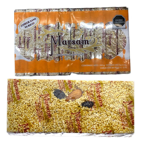 230 Barras Alegrías 55.5g C/u Almendra Miel Abeja Piloncillo