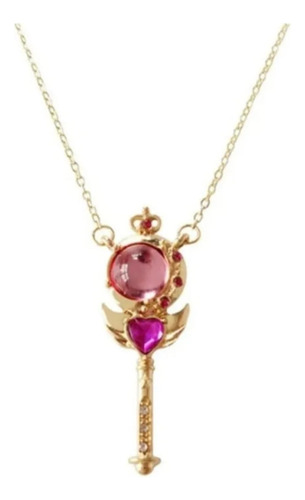 Collar Sailor Moon Cetro Corazon Lunar Corazón