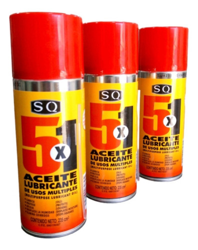 Aceite Lubricante Multiuso Sq 5x1 235 Ml